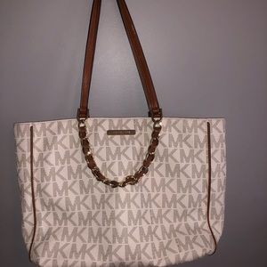 michael kors eva large logo tote